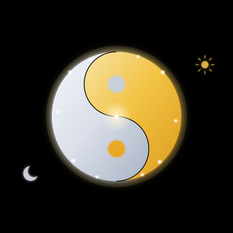 The solar path and the lunar path