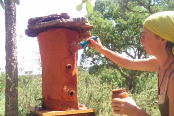Creating a Cork and Cob Hive